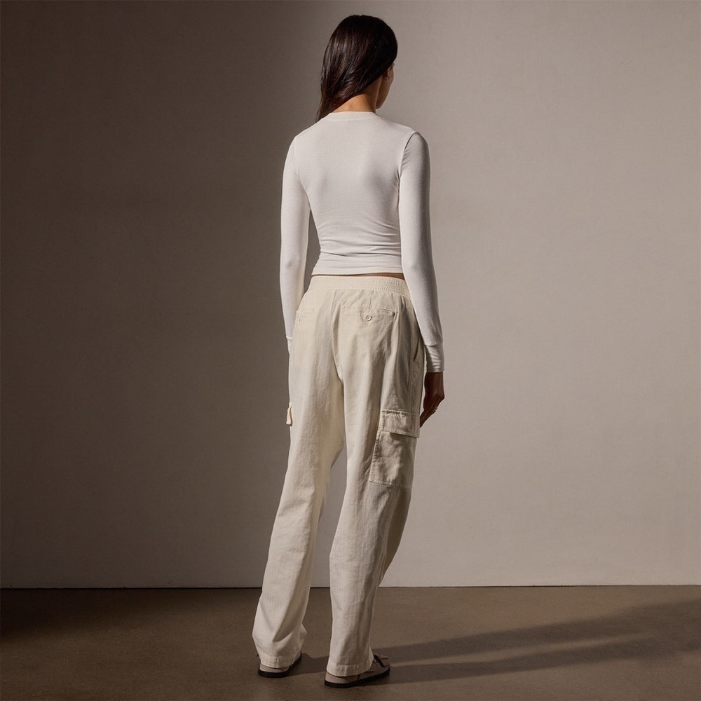 JAMES PERSE LONG SLEEVE CROPPED TEE; NWT SIZE 2 - Picture 3 of 8